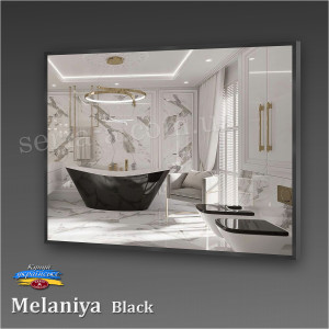 Дзеркало в алюмінієвій рамі Melaniya BLACK